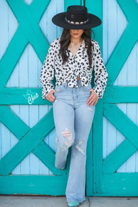 Spotted Leopard Blouse