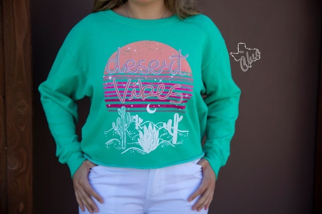 Desert Vibes Cropped Sweatshirt