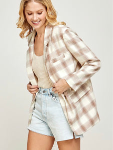 Just Darling Plaid Blazer