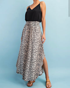 Cheetah Print Maxi Skirt
