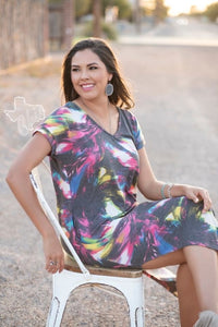 Tie Dye Slit Maxi