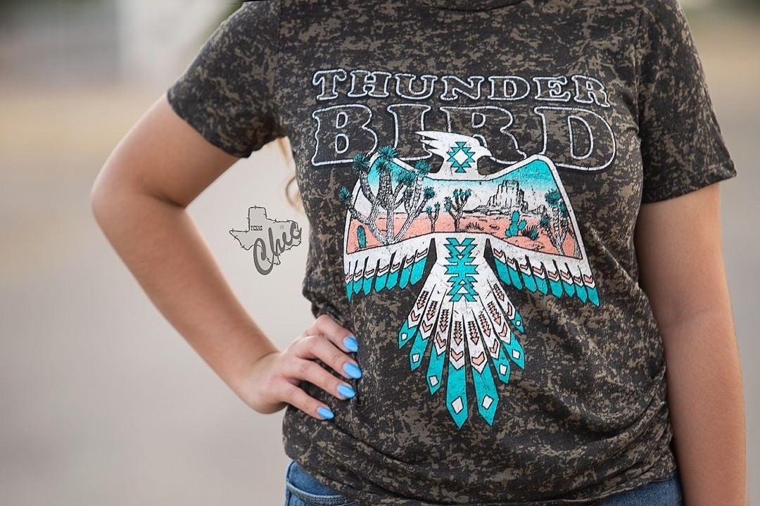 Thunder Bird burnout graphic top