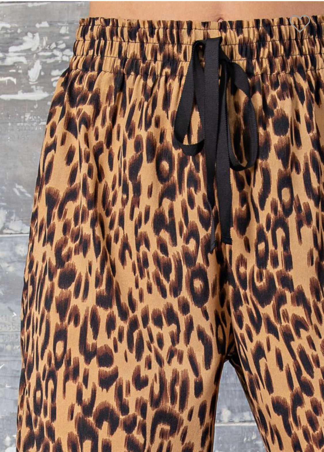 Animal Print Jogger Pants